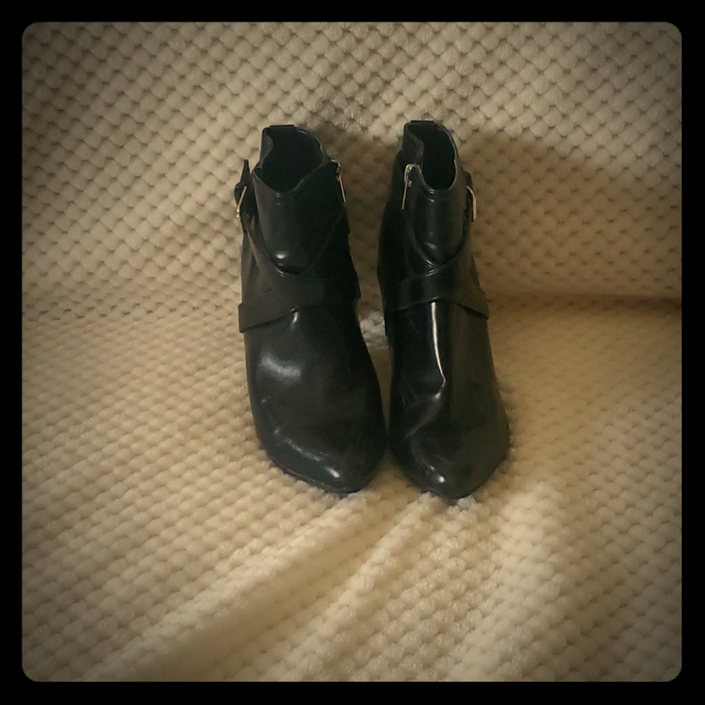 Black ankle boots